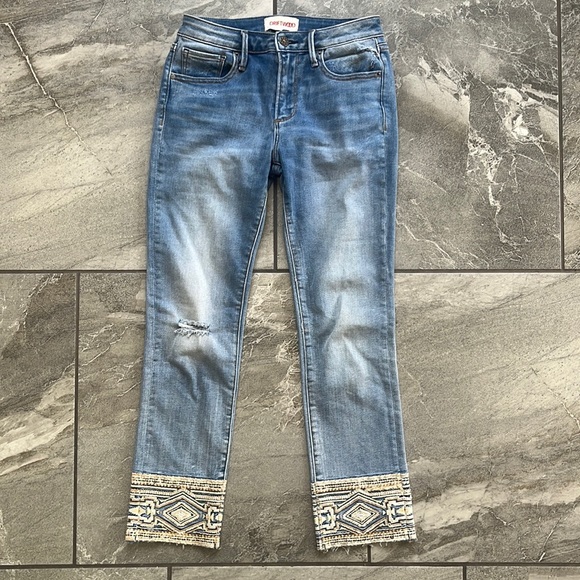DRIFTWOOD Jeans Driftwood Jeans Colette Embroidered Cuff Cropped